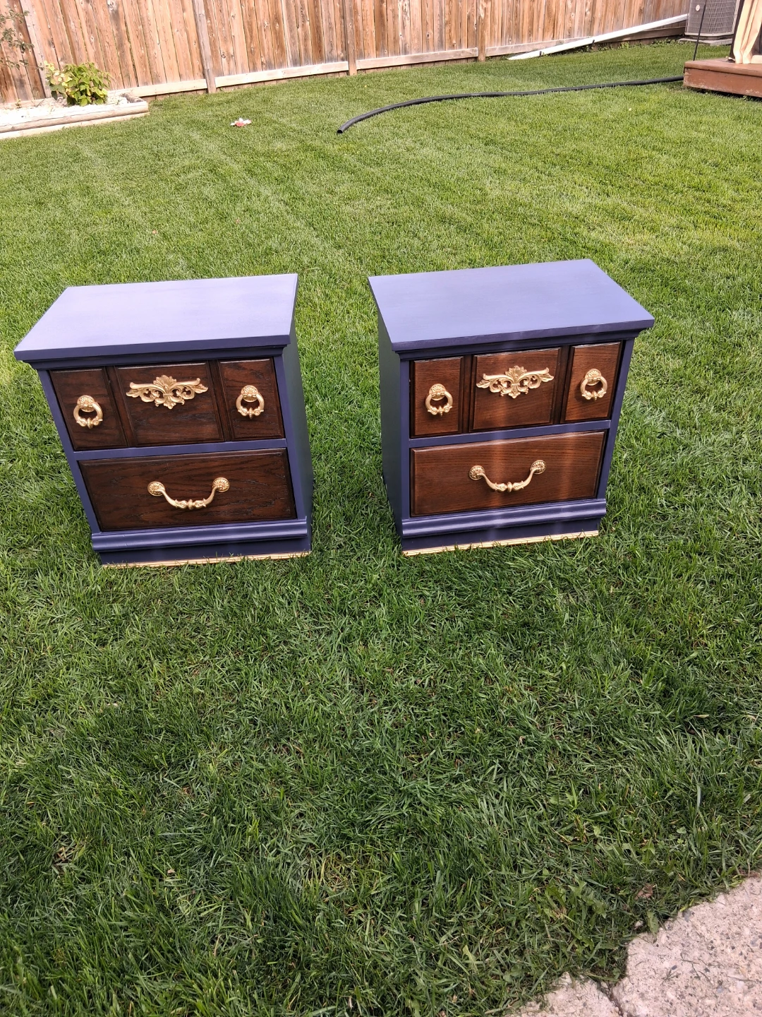 Set of Two Refinished Nightstands