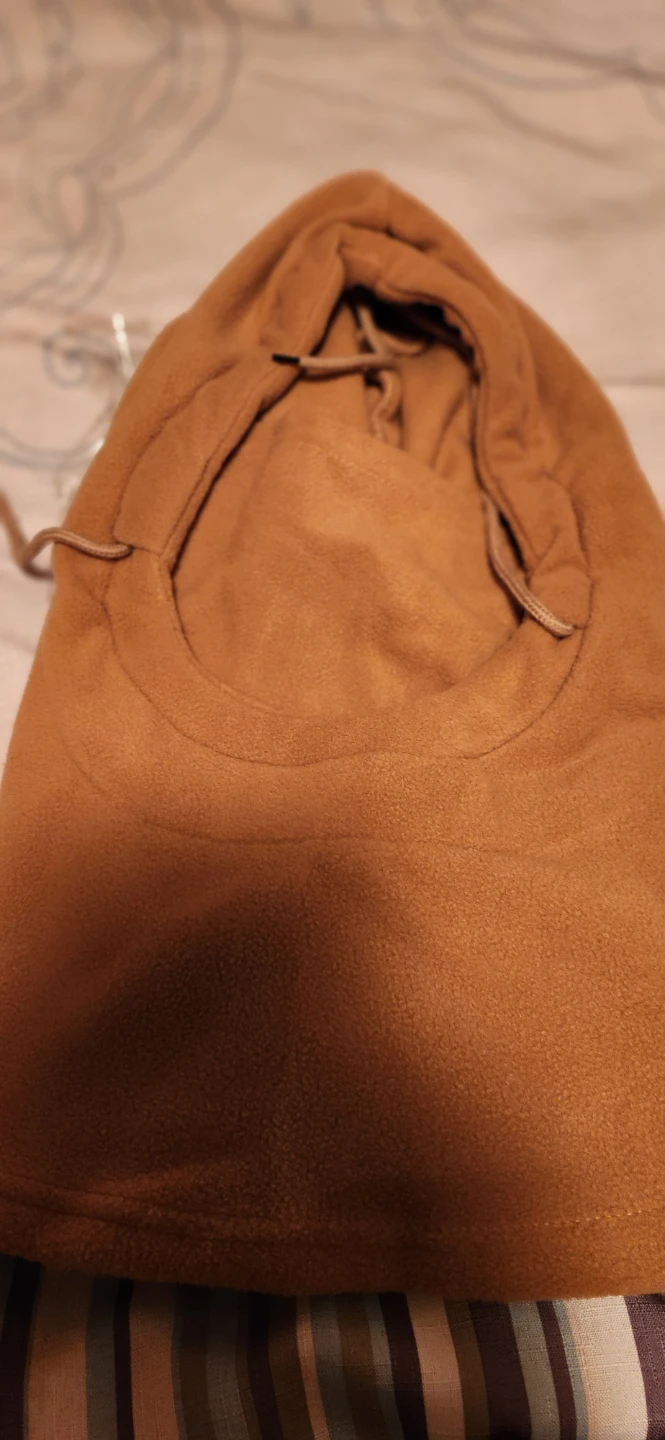Tan fleece balaclava