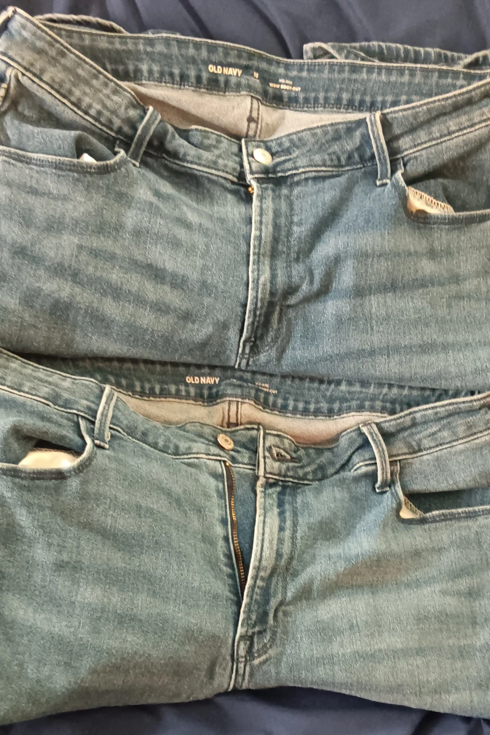 2 pairs of Old Navy Mid-Rise Wow Boot-Cut Jeans Size 16