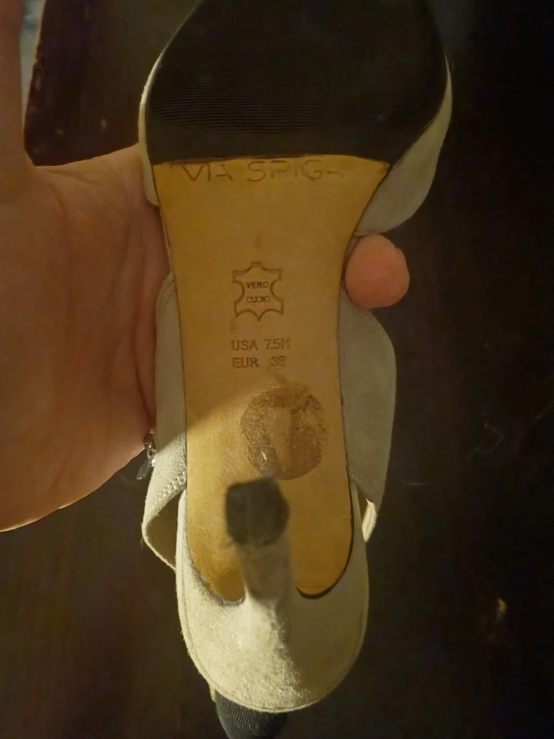 Via Spiga Suede High Heel Sandals Size 7.5M - photo 2