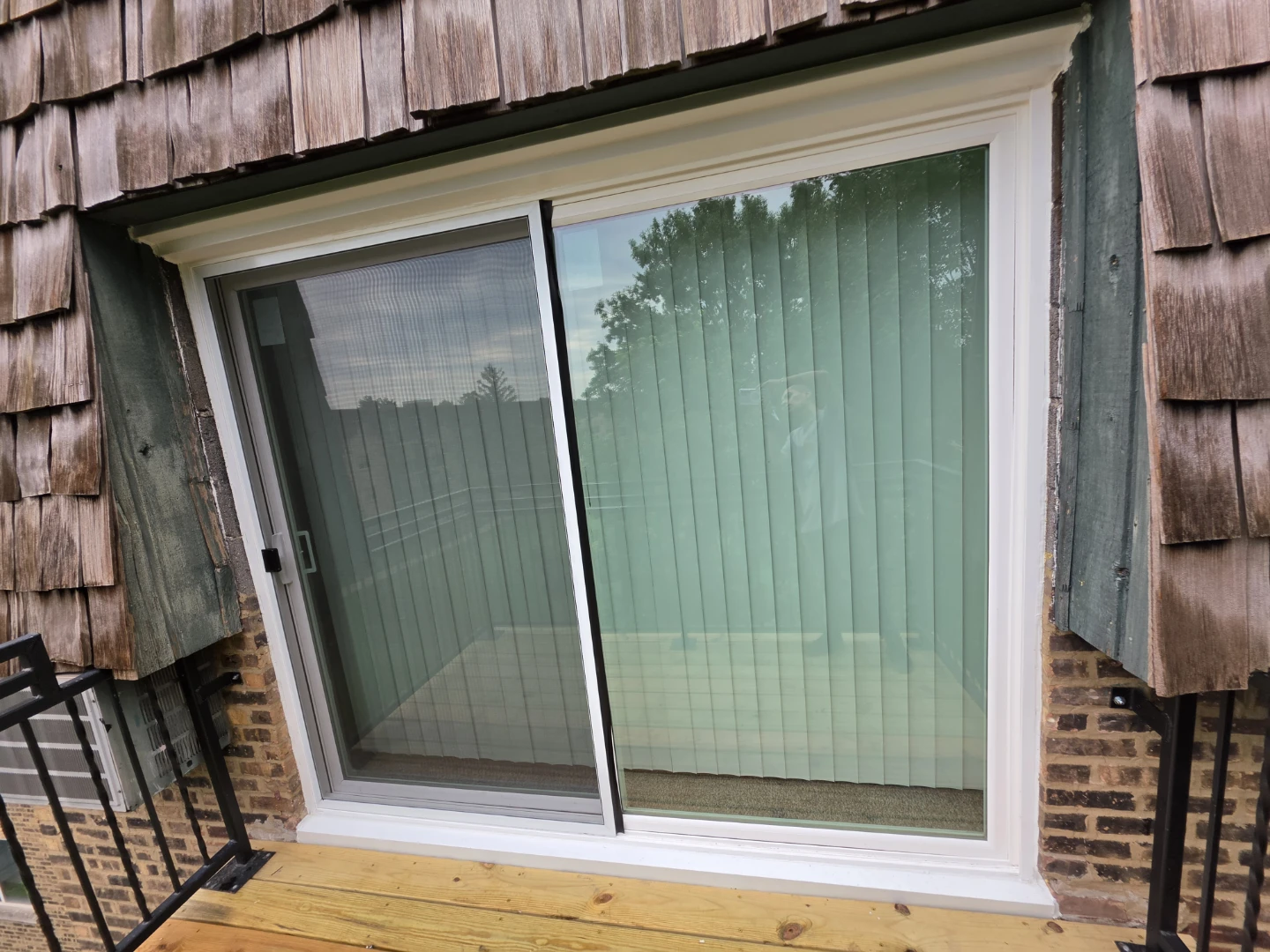 White Sliding Glass Patio Door - photo 4