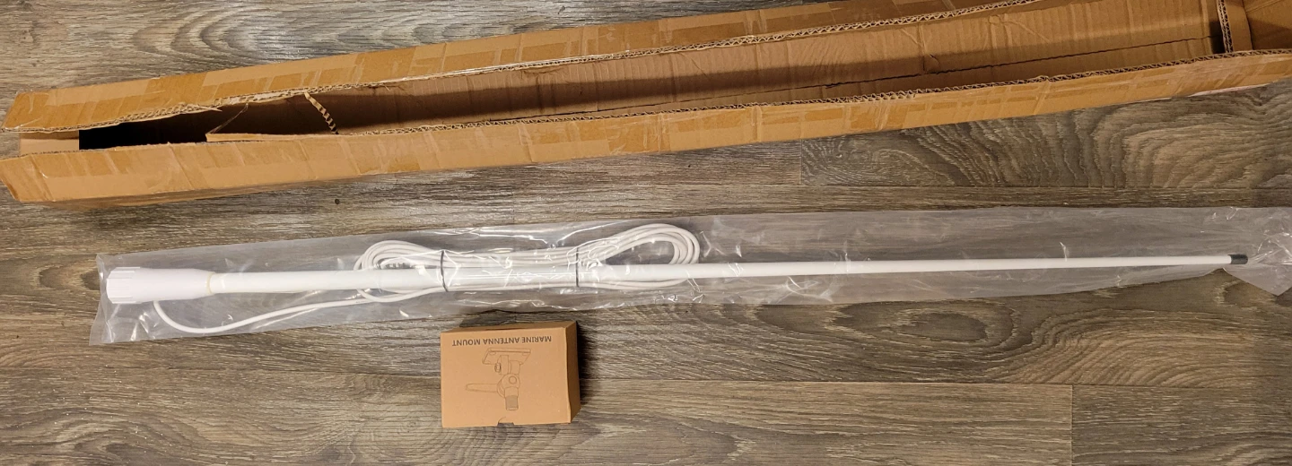 VHF Marine Radio Antenna Boat Antenna Waterproof 156-163Mhz - photo 2