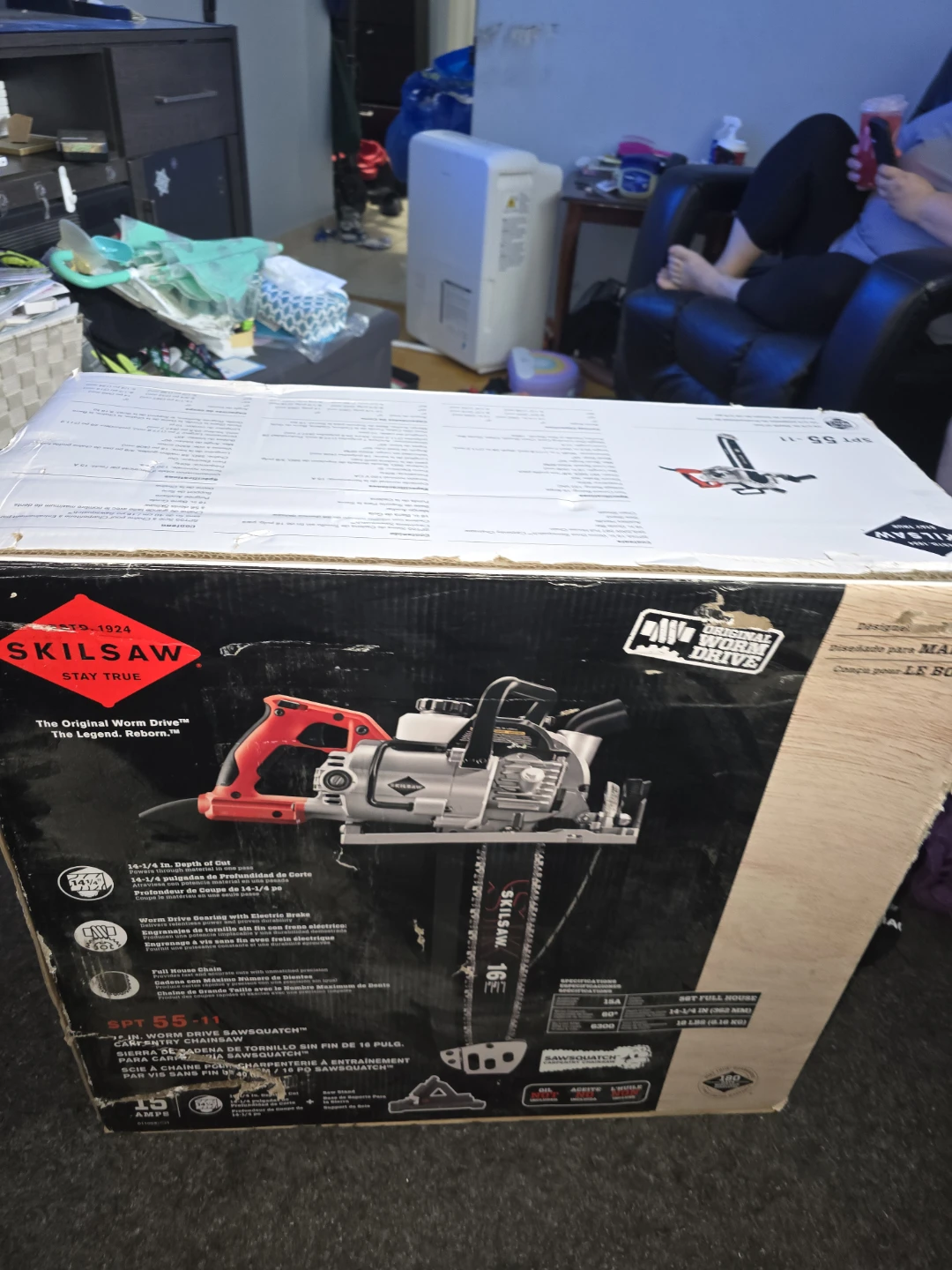 SKILSAW SPT 55-11 Worm Drive Carpentry Chainsaw - photo 2