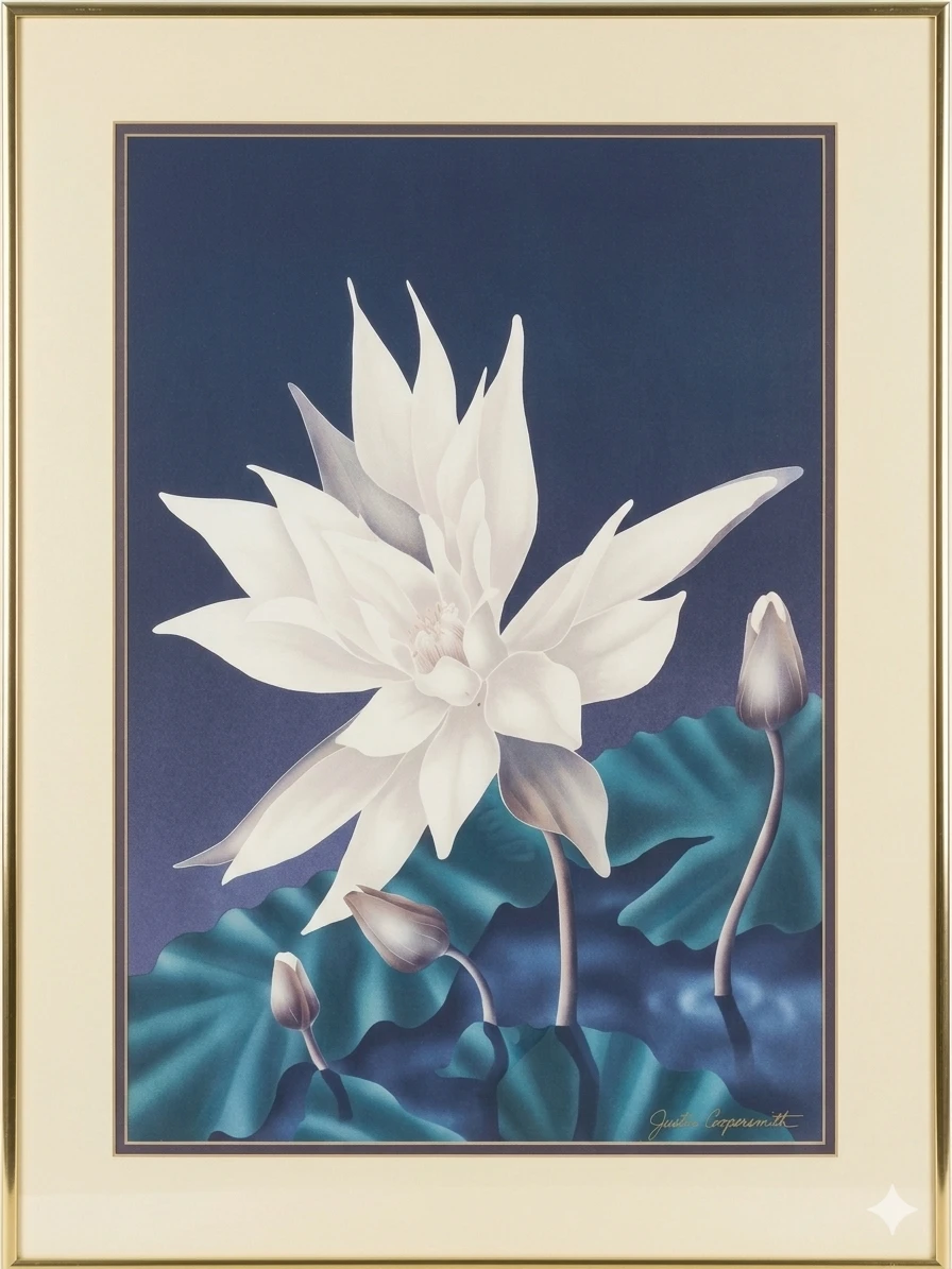 Justin Coopersmith Framed Lotus Print