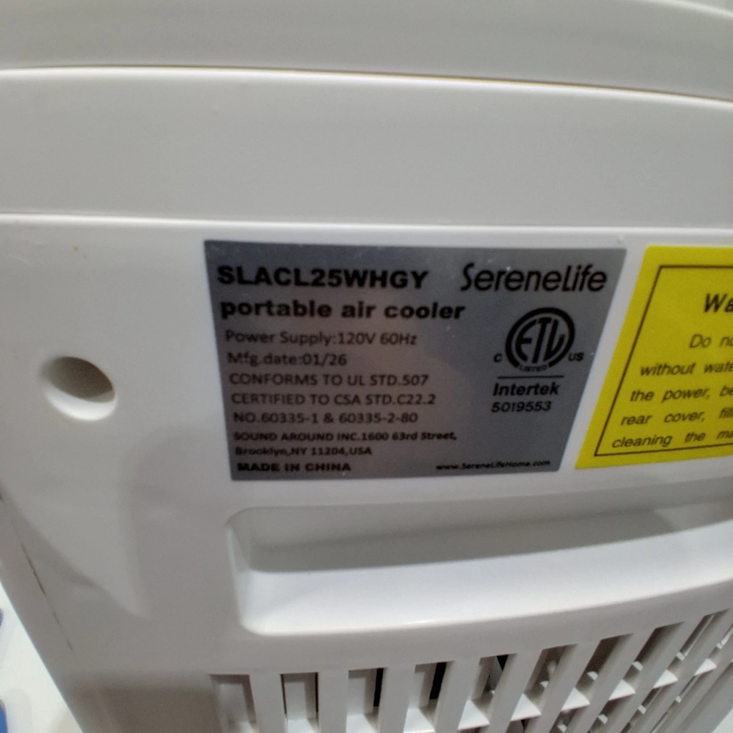 SereneLife Portable Air Cooler - photo 2