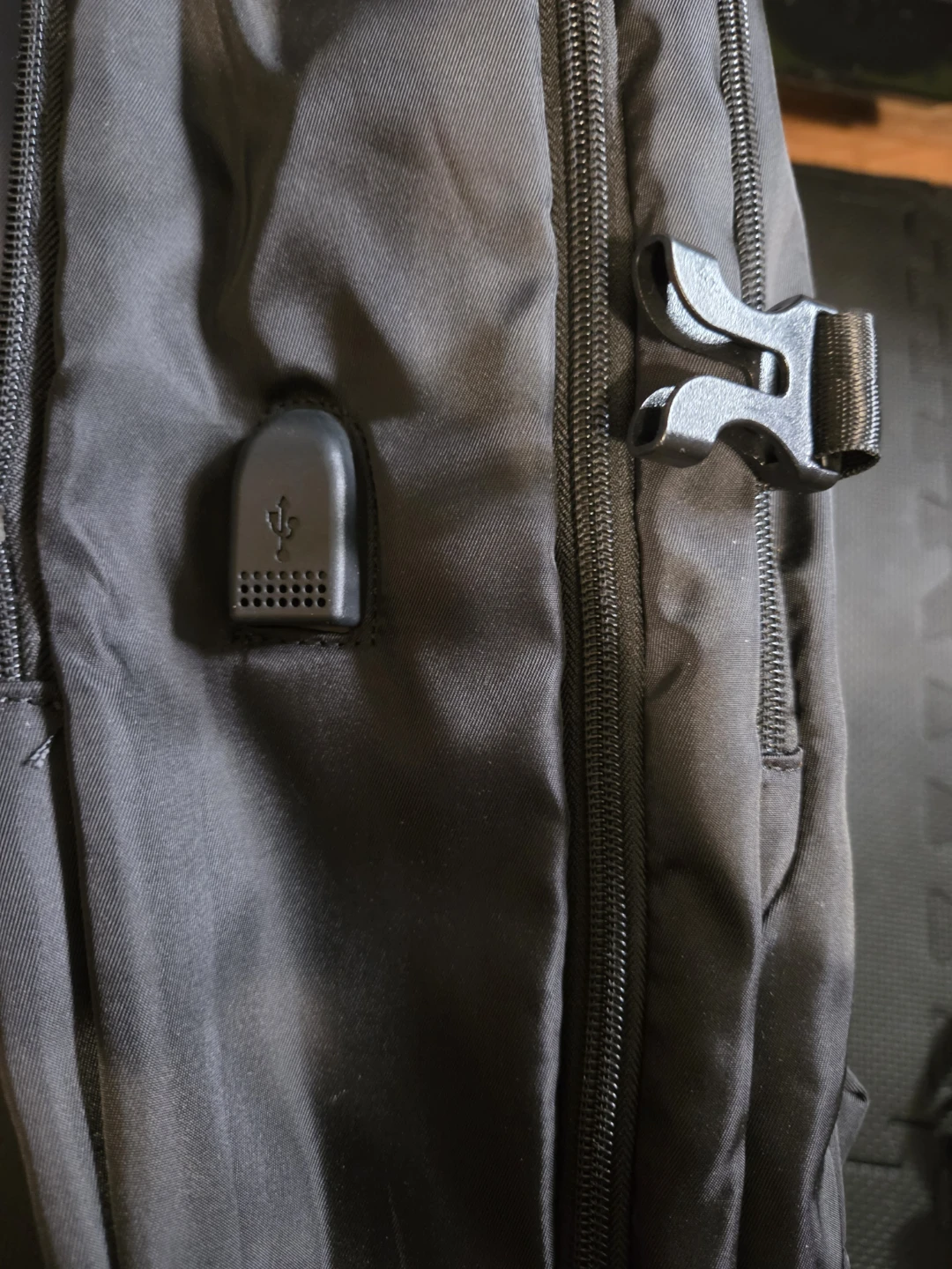 Black Tech Backpack with USB Port - photo 4
