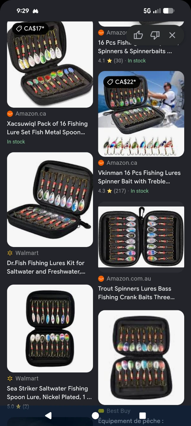 Fishing Spinner Lure Set with Case great Christmas gift ! - photo 5