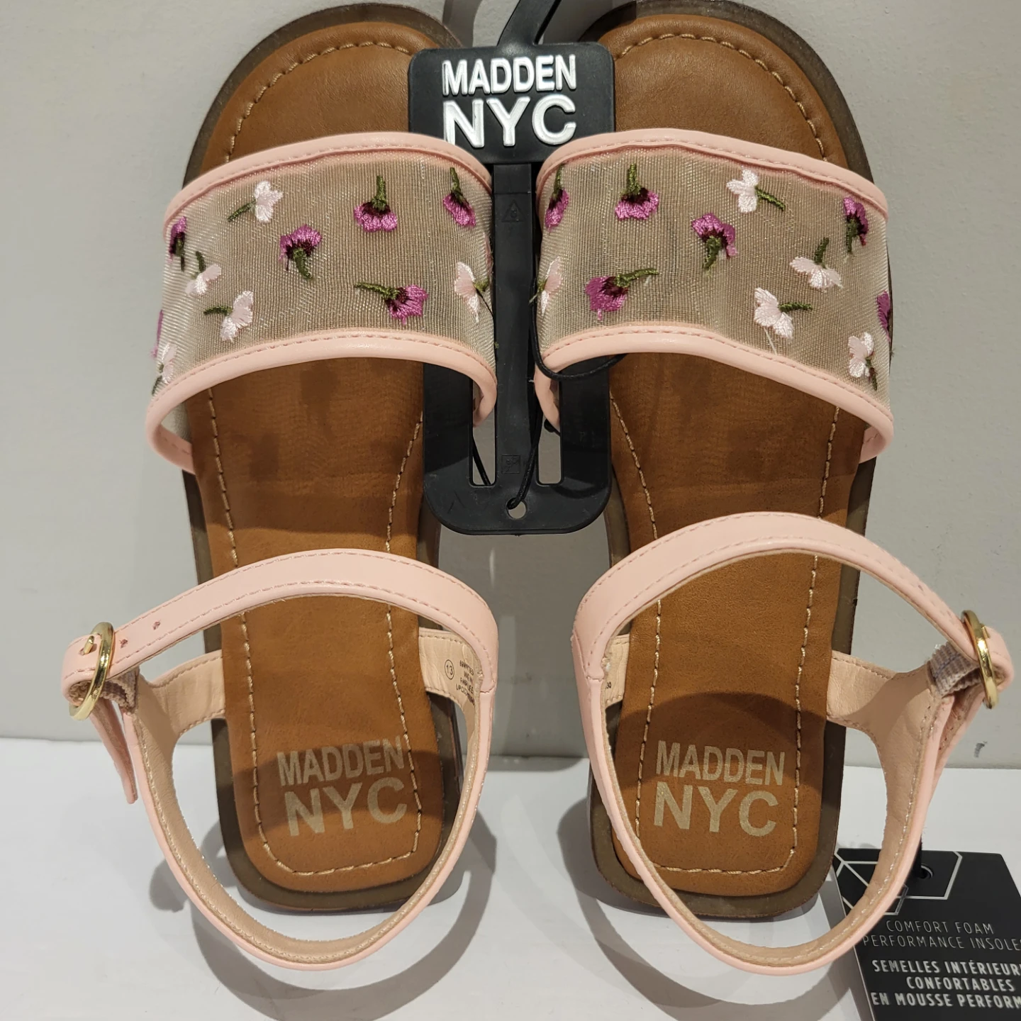 Girl's Madden NYC Embroidered Sandals