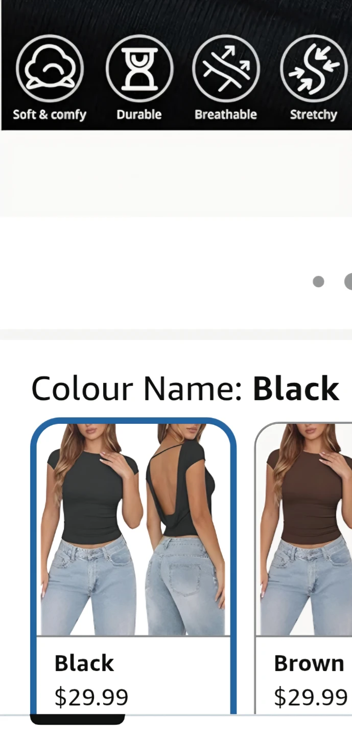 New XS  Black Open Cowl Back Top - photo 5
