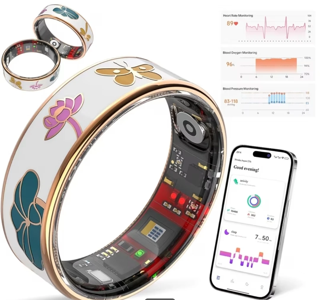 Smart Fitness Tracking Ring, Size 6 🏈