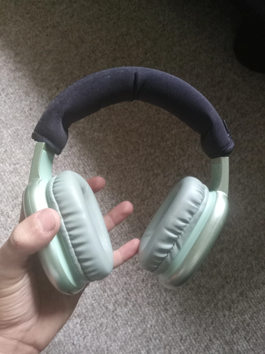 Light Green Wireless Over-Ear Headphones