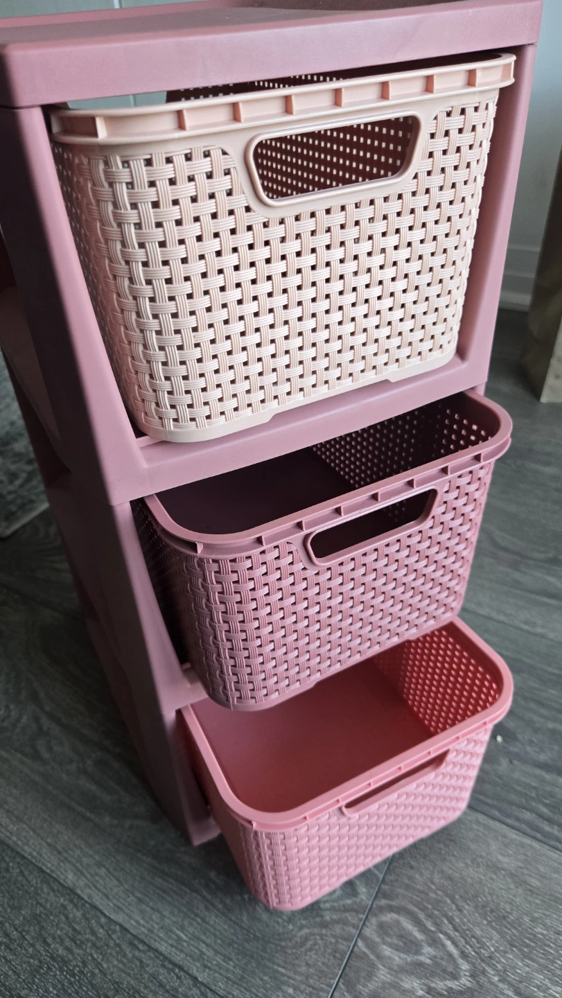 Pink 3-Drawer Storage Unit - photo 2
