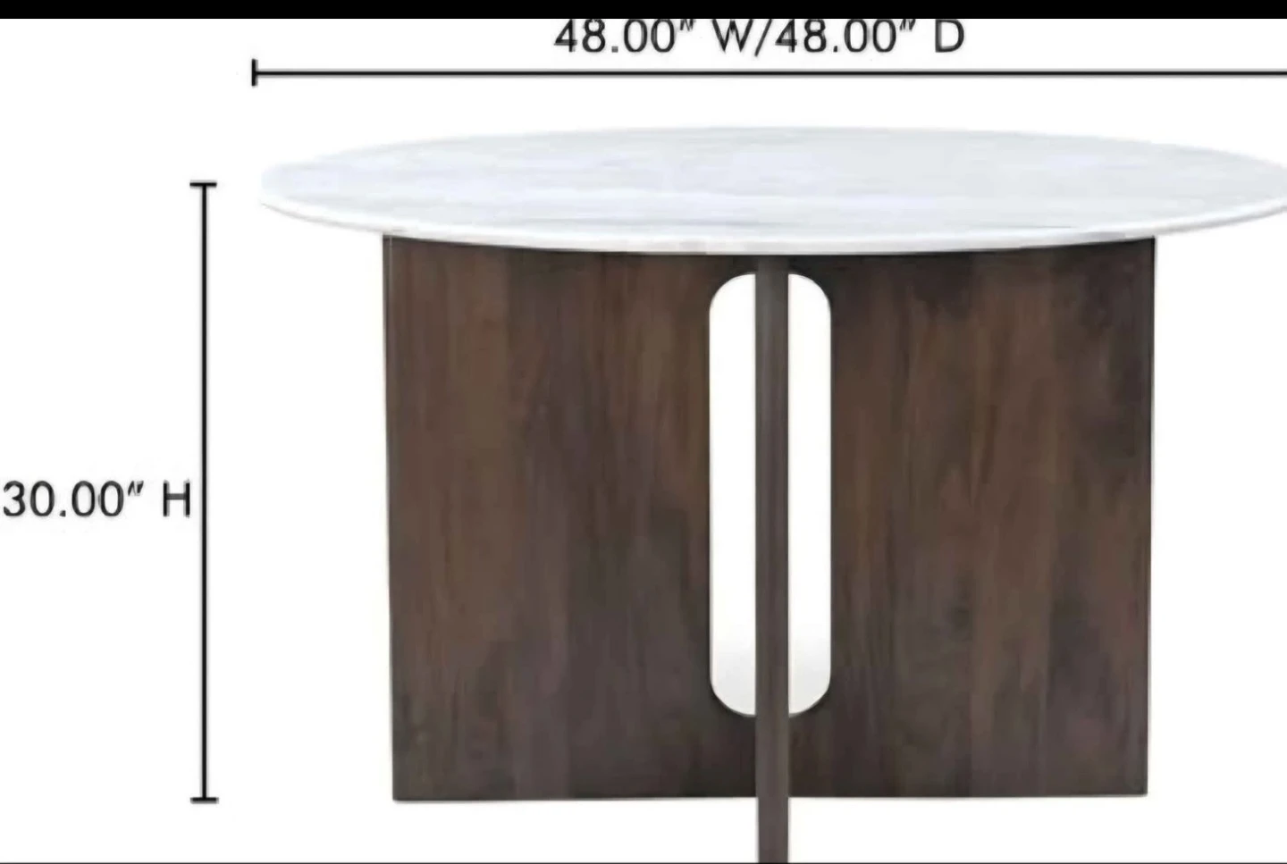 Round marble dining table - photo 4