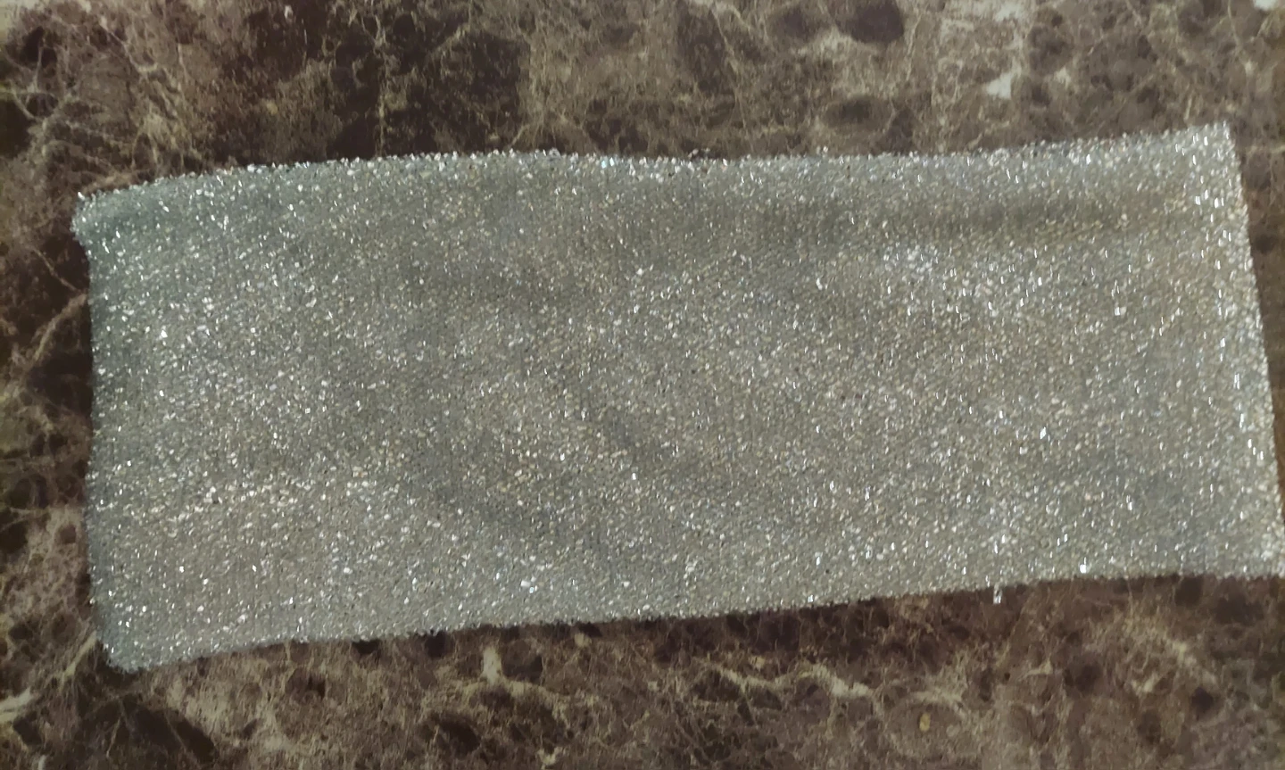 Silver Glitter Elastic Chair Sash Tie-Back