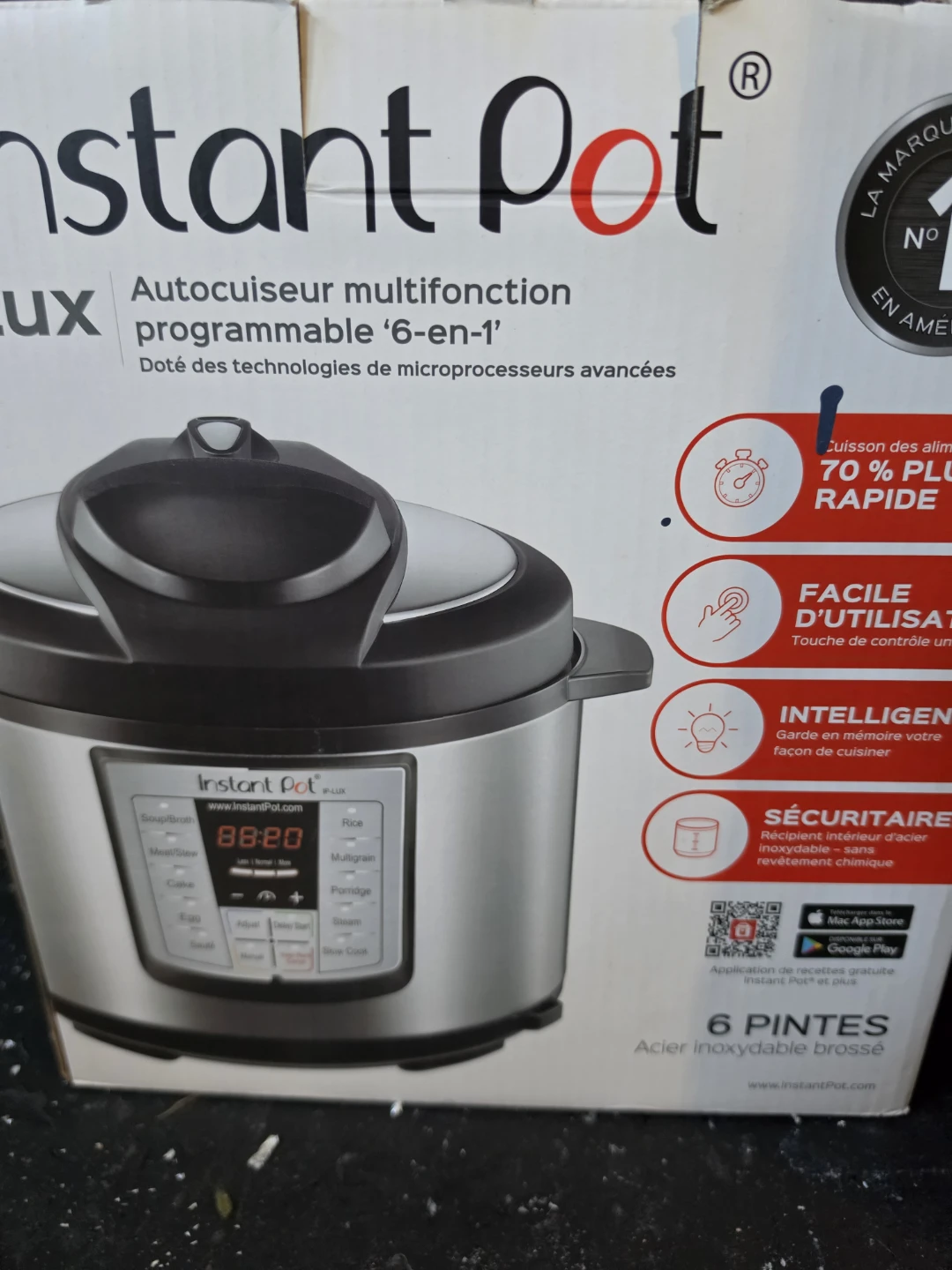 Instant Pot Lux 6-in-1 Programmable Pressure Cooker - photo 2