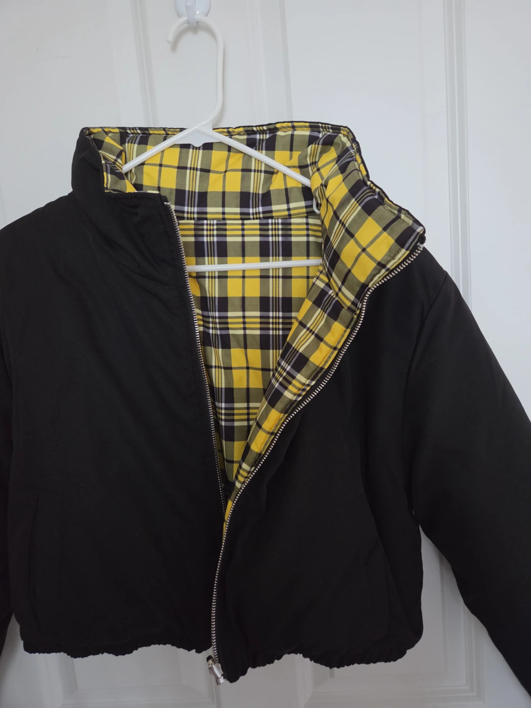 Reversible Plaid Puffer Jacket - photo 3