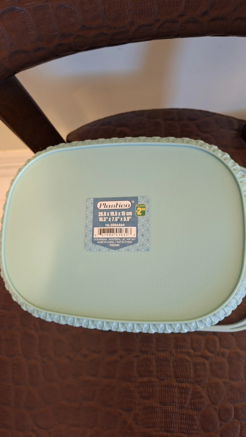 New Plastico light blue storage basket - photo 3
