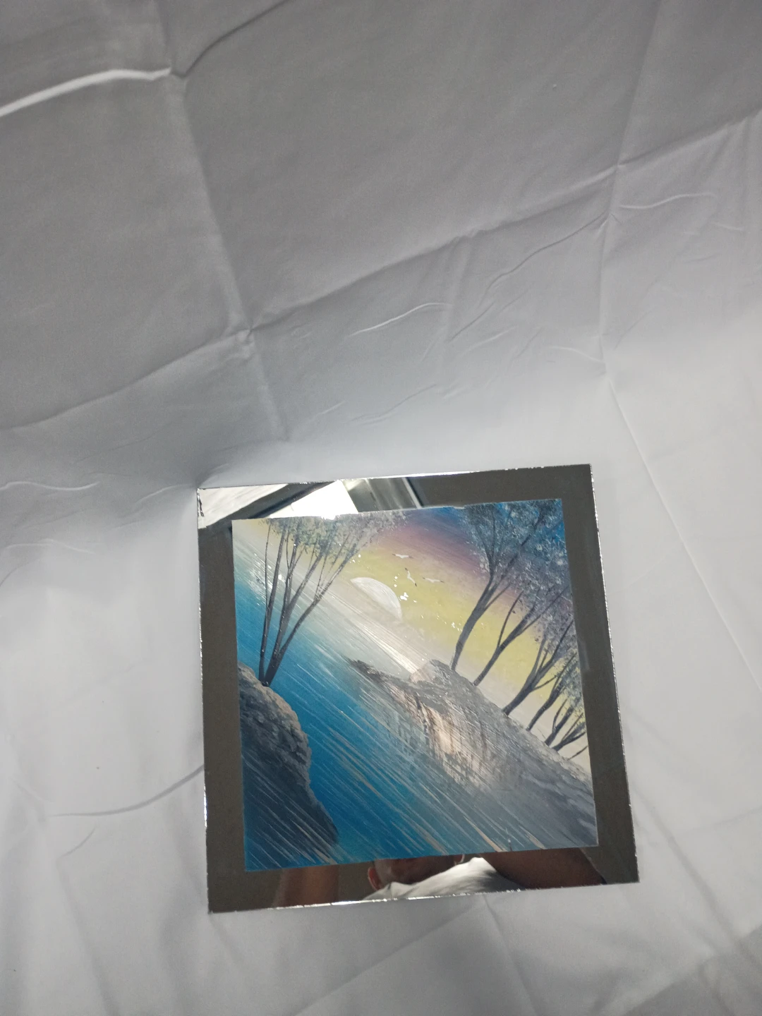 Vintage Framed Winter Landscape Mirror / Wall Art - photo 4