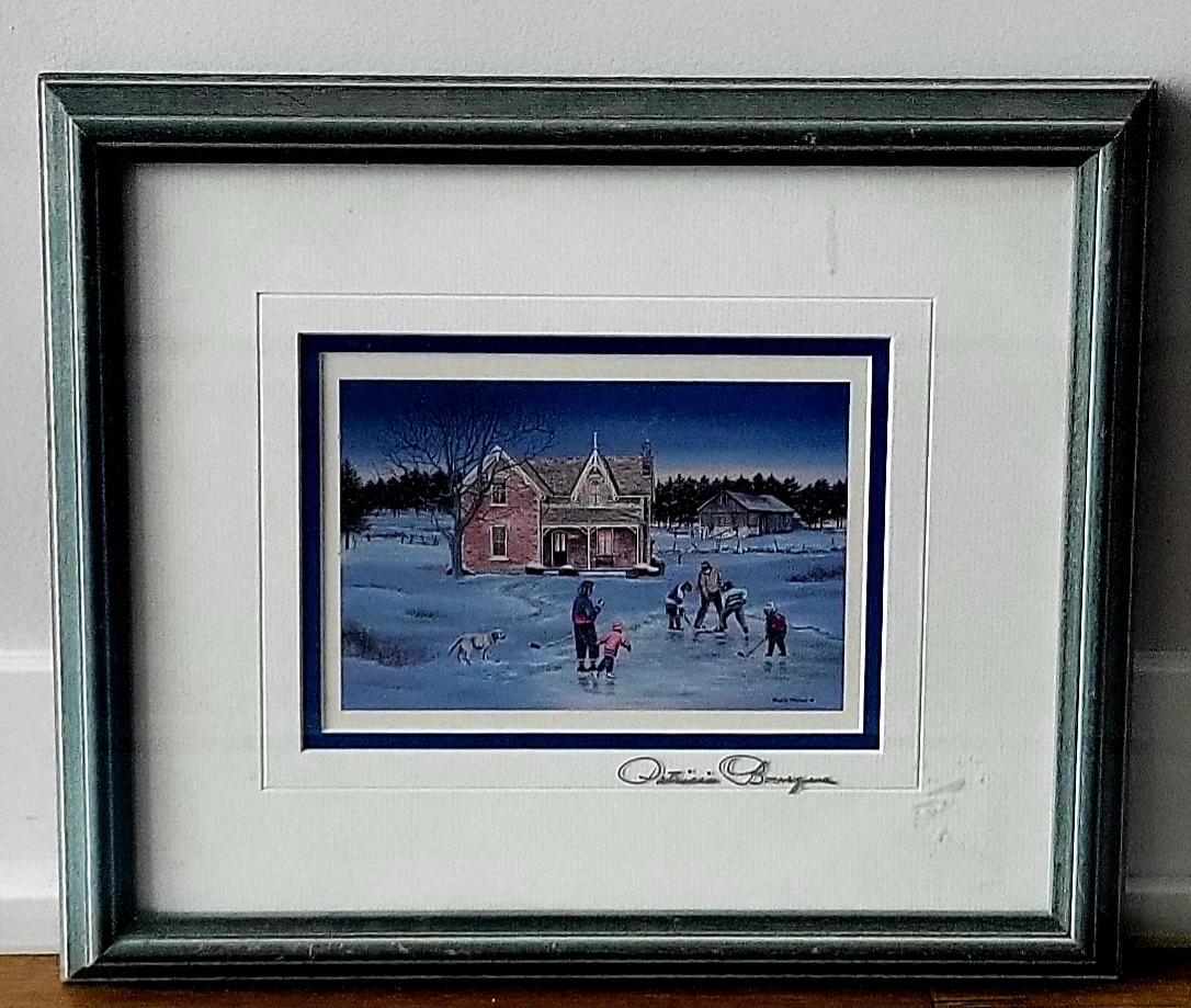 Winter Pond Hockey  Print by Patricia Bourque  13" x 12" - photo 2