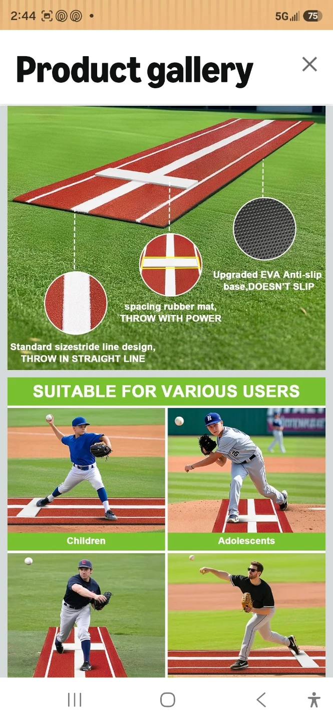 Baseball Pitching Training Mat - photo 4