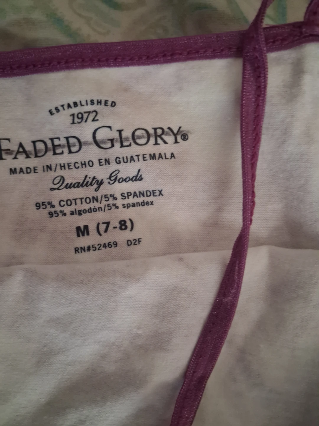 Faded Glory Purple Tie-Dye Tank Top - photo 2
