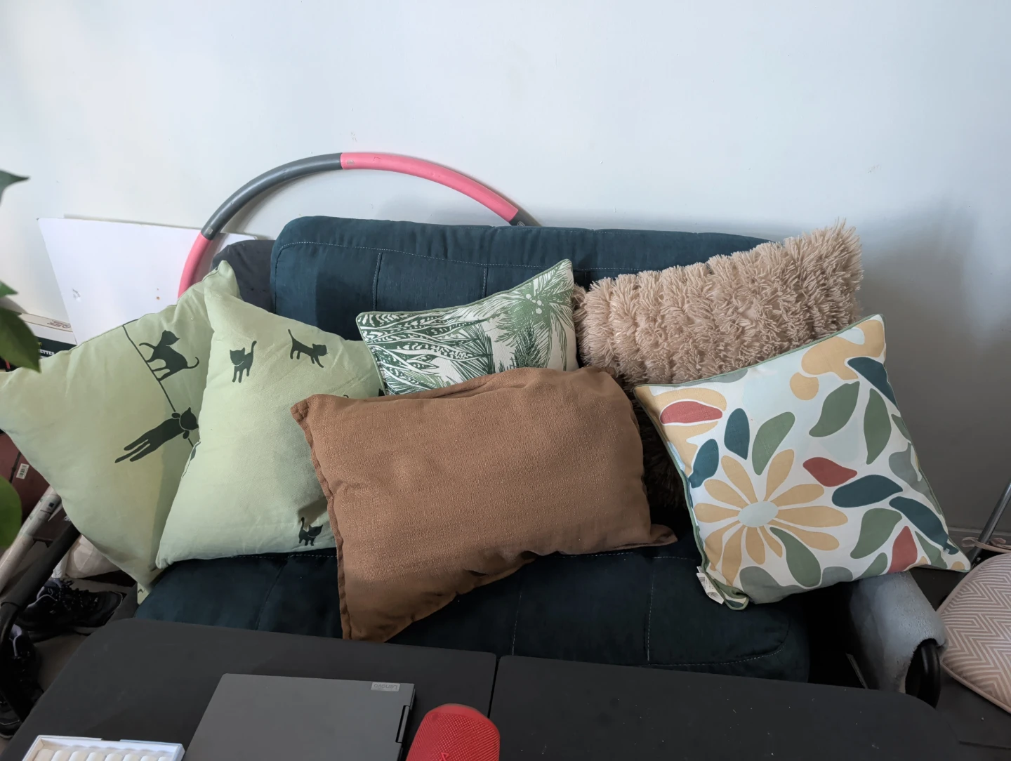 Set of 7 decorative throw pillows - photo 2