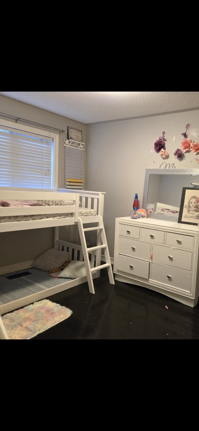 White Bunk Bed w. Slide - photo 3