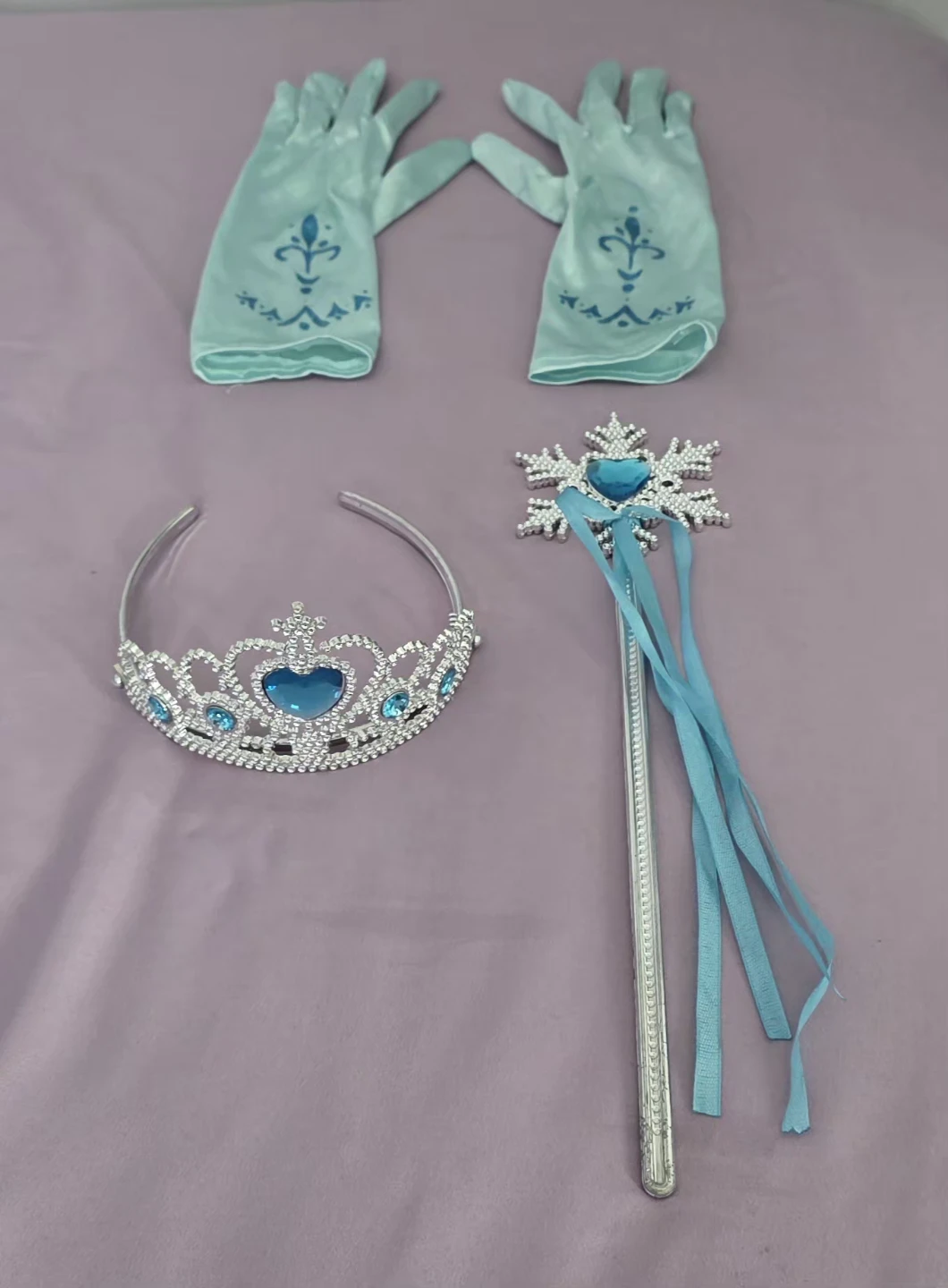 Elsa Blue Princess Dress Costume Set, 4 -5 years size - photo 4