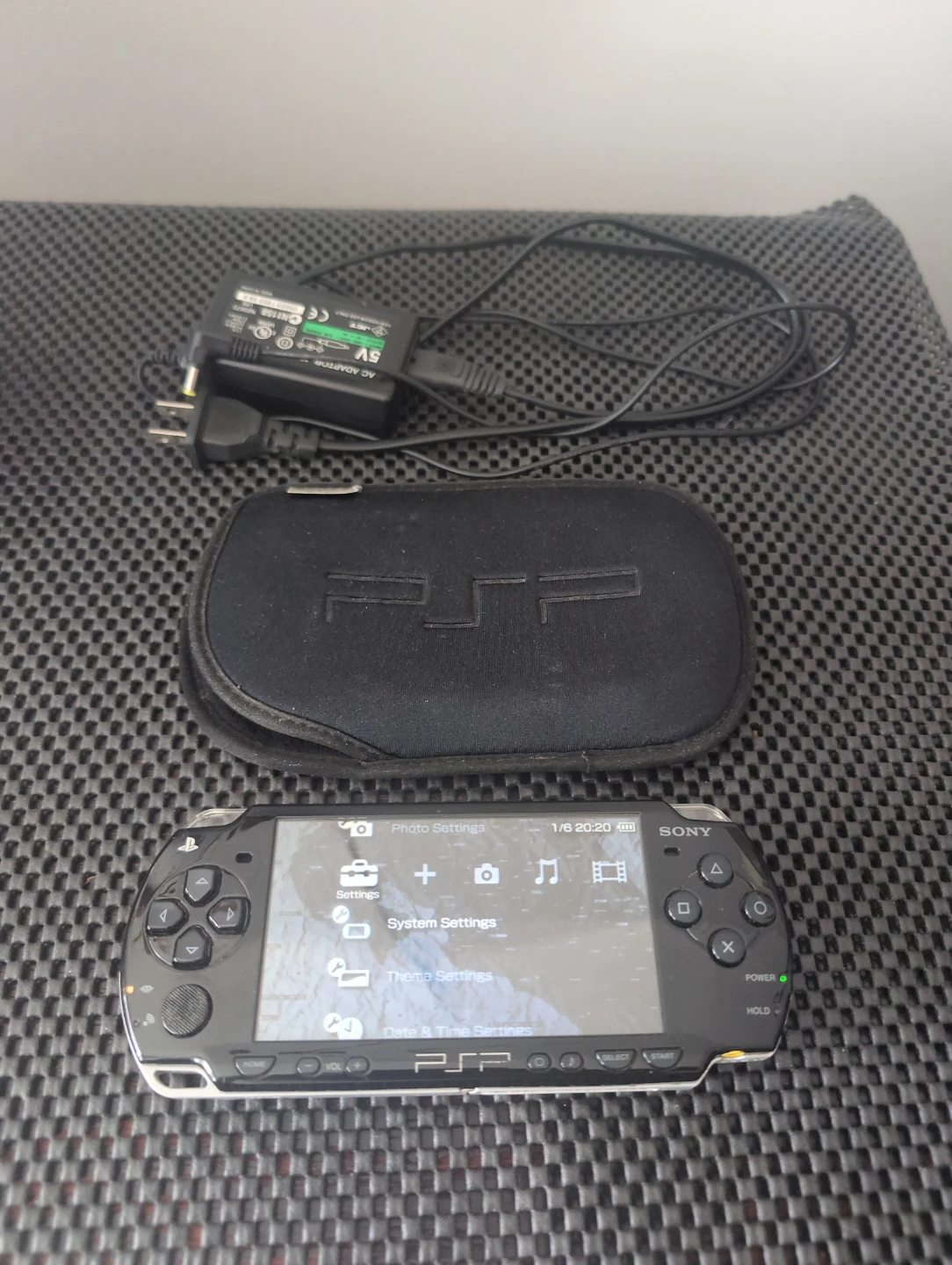 Sony PSP Handheld Console with Case and Micro SD Adapter