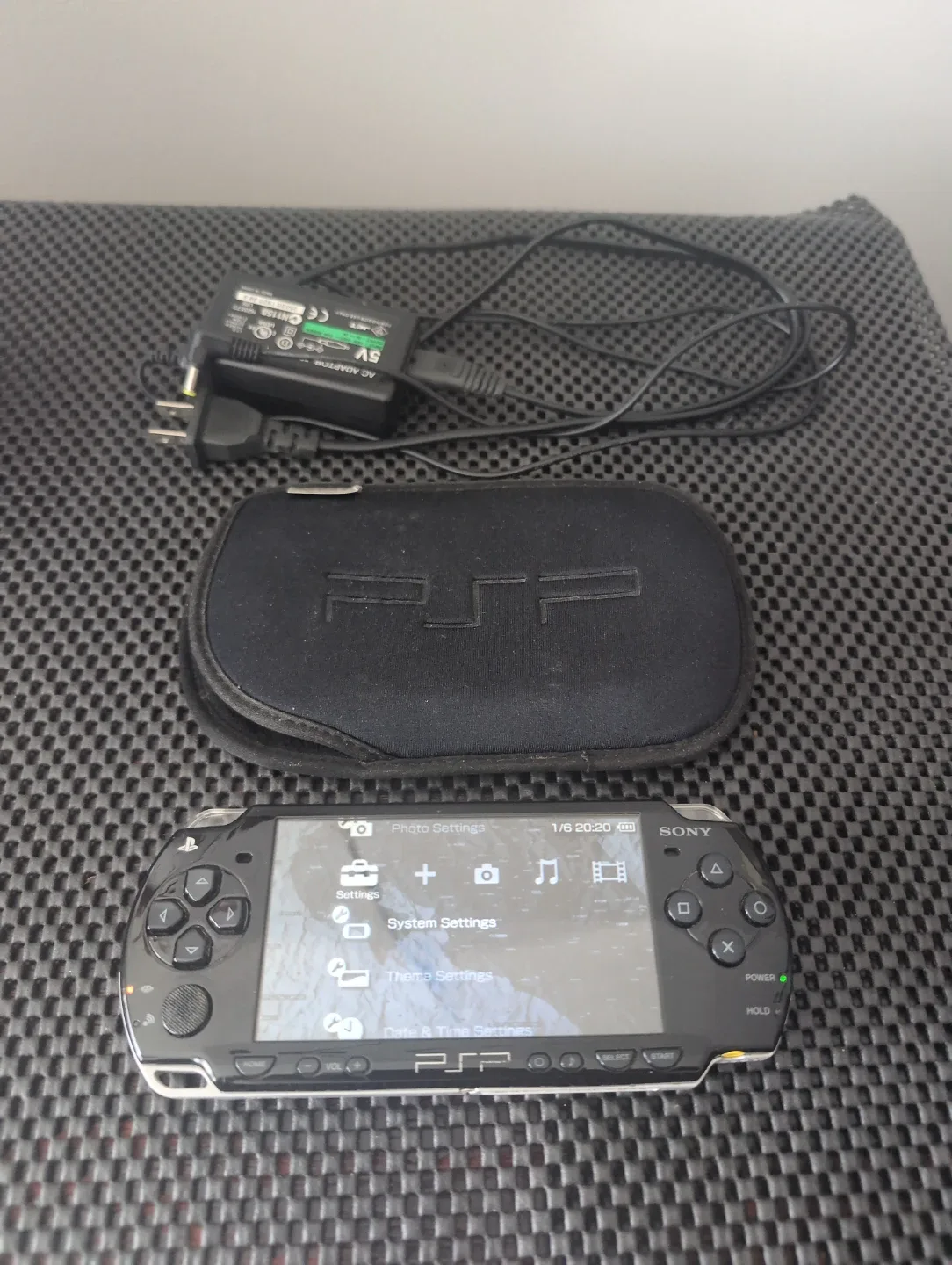 Sony PSP Handheld Console with Case and Micro SD Adapter