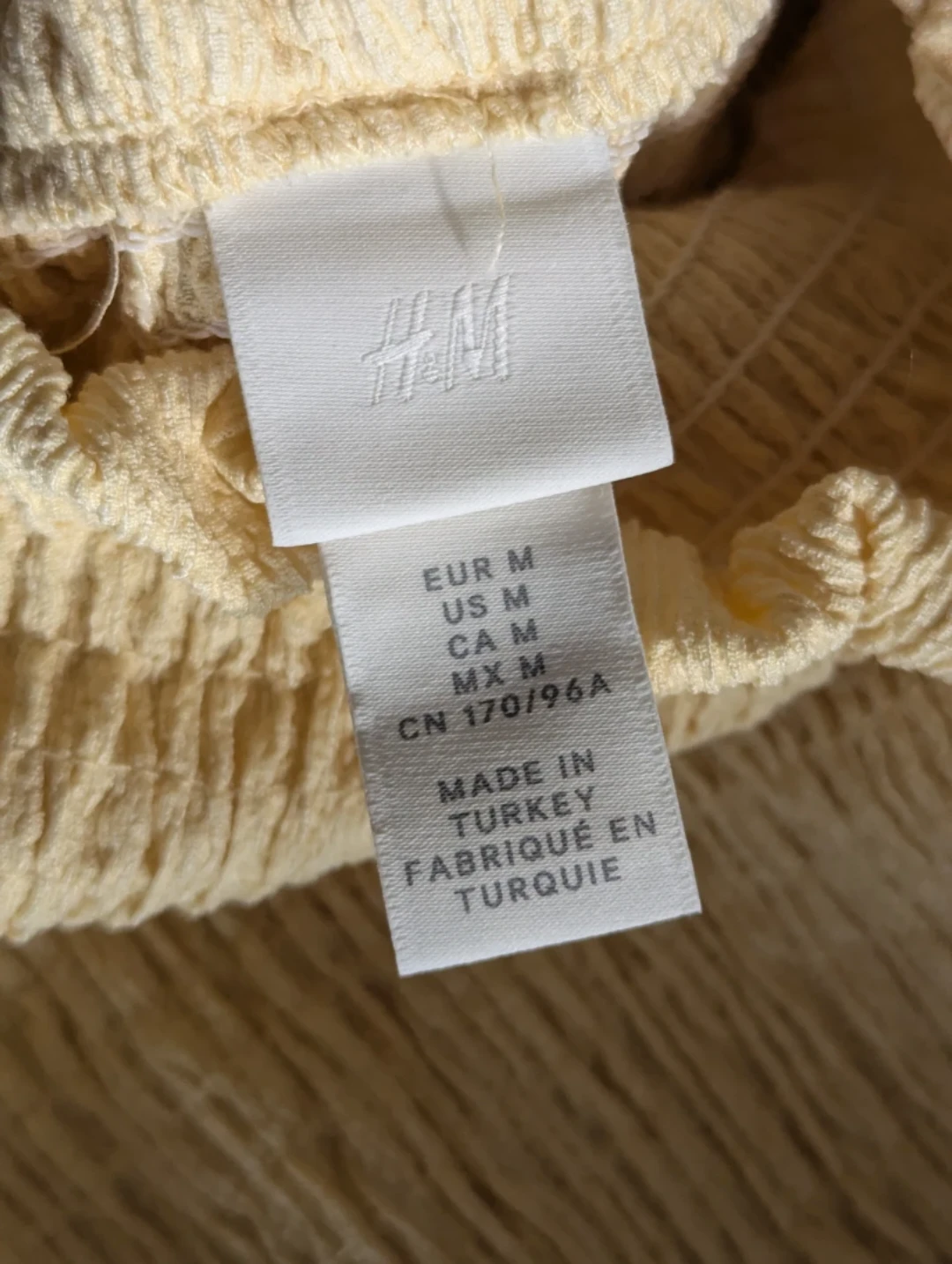H&M Yellow Smocked Sundress - Size M - photo 4