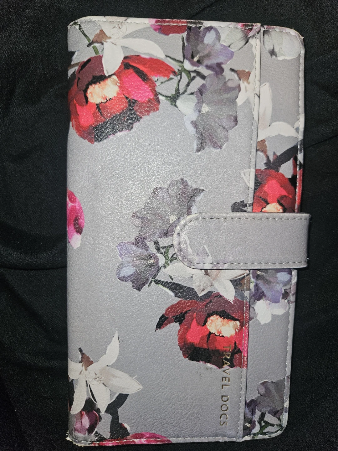 Floral Travel Document Organizer