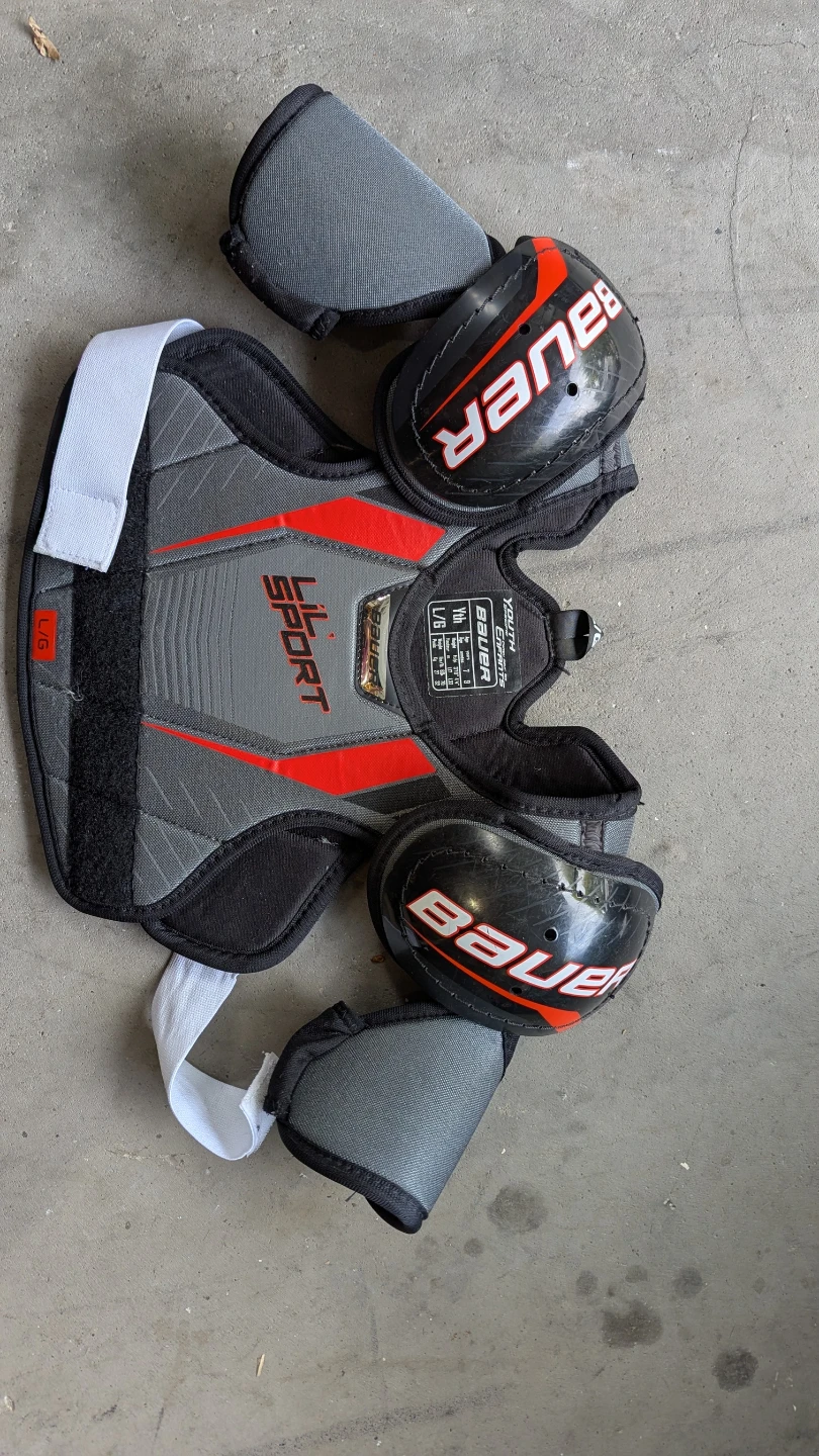 Bauer Youth Large Hockey Shoulder Pads - photo 3