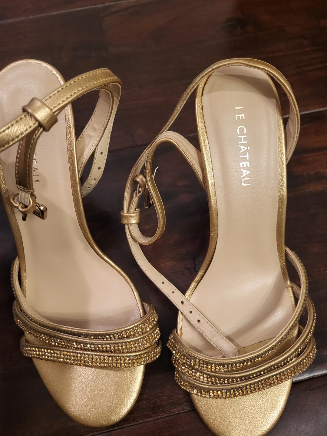 Le Château Gold Crystal Heels - photo 5