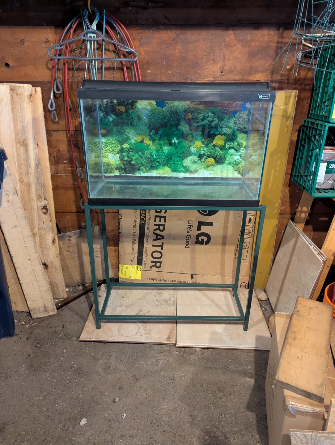 Hagen Aquarium with Metal Stand