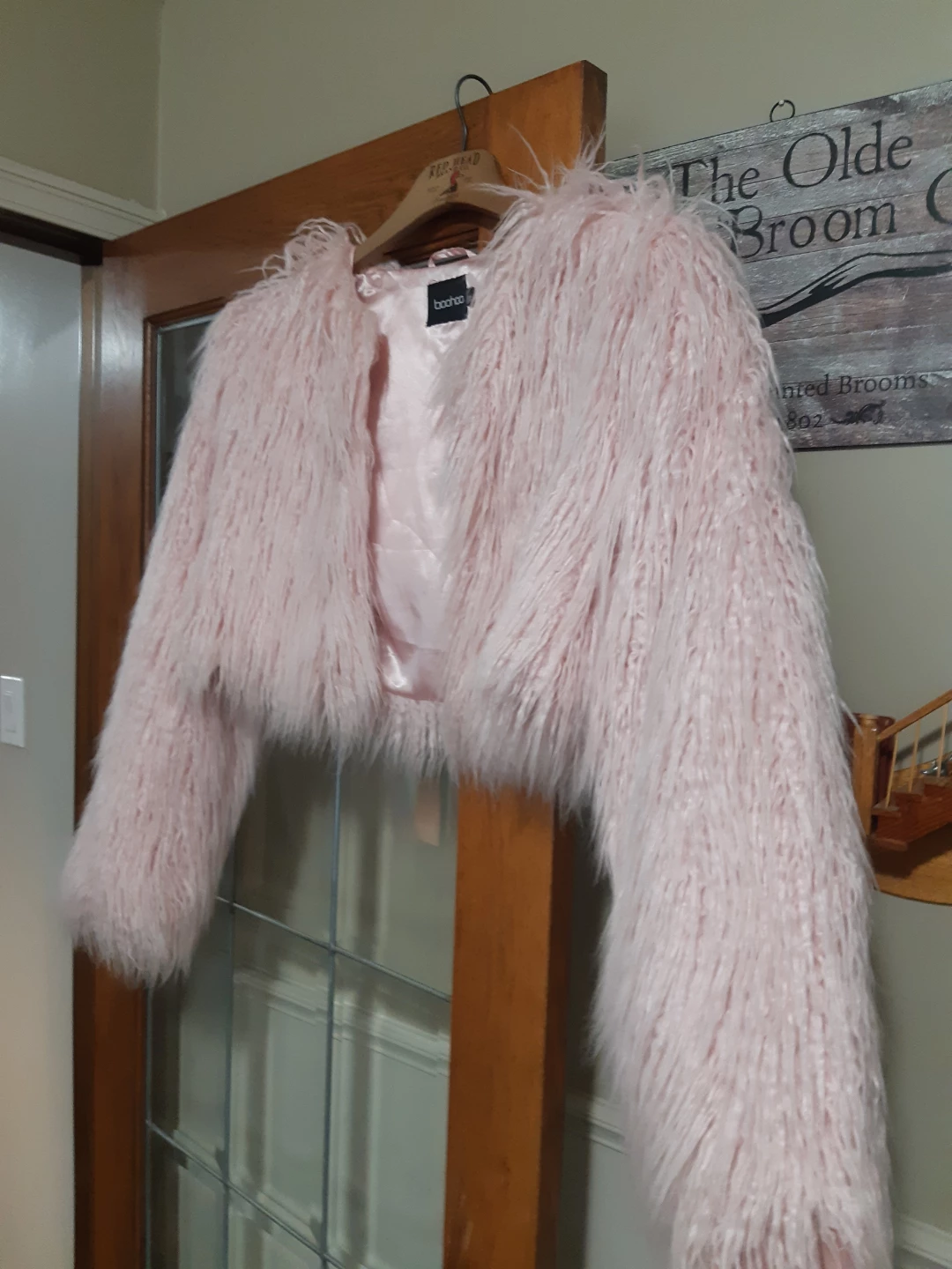 Boohoo Cropped Faux Fur Jacket