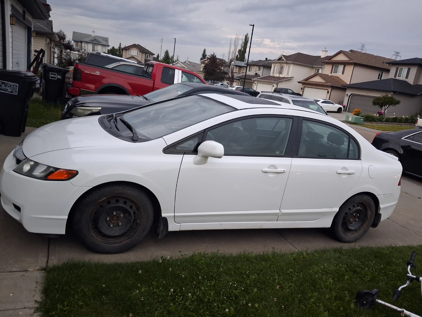 2008 White Honda Civic Sedan