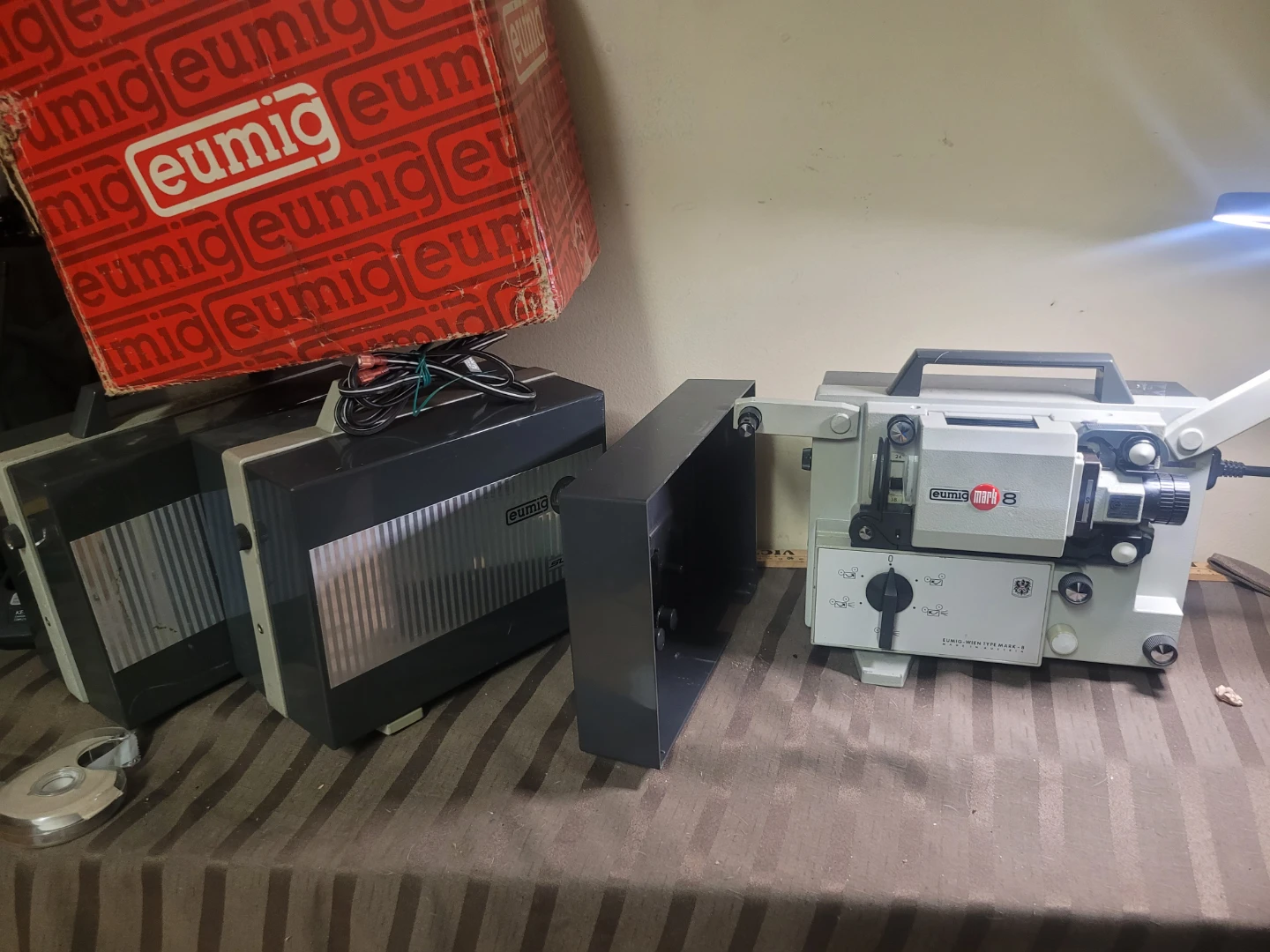 3 x Eumig Mark 8 Dual 8mm Movie Projector - photo 5
