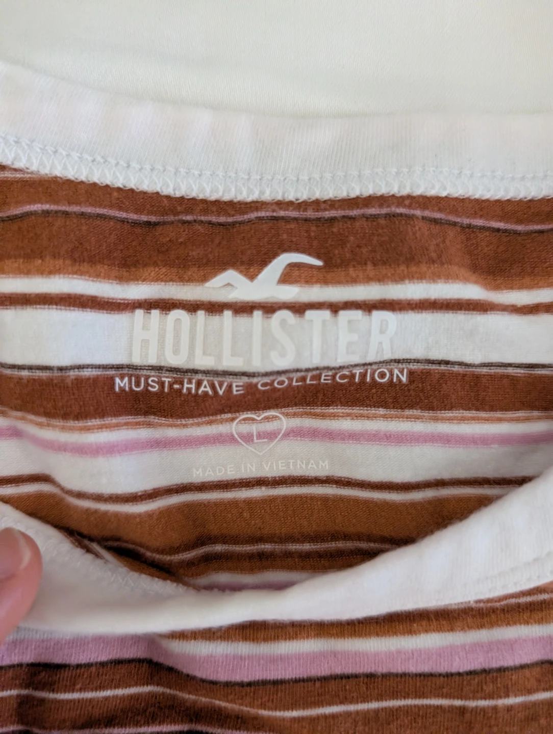Hollister Striped Short Sleeve T-Shirt Baby Comfortable Tee - photo 2