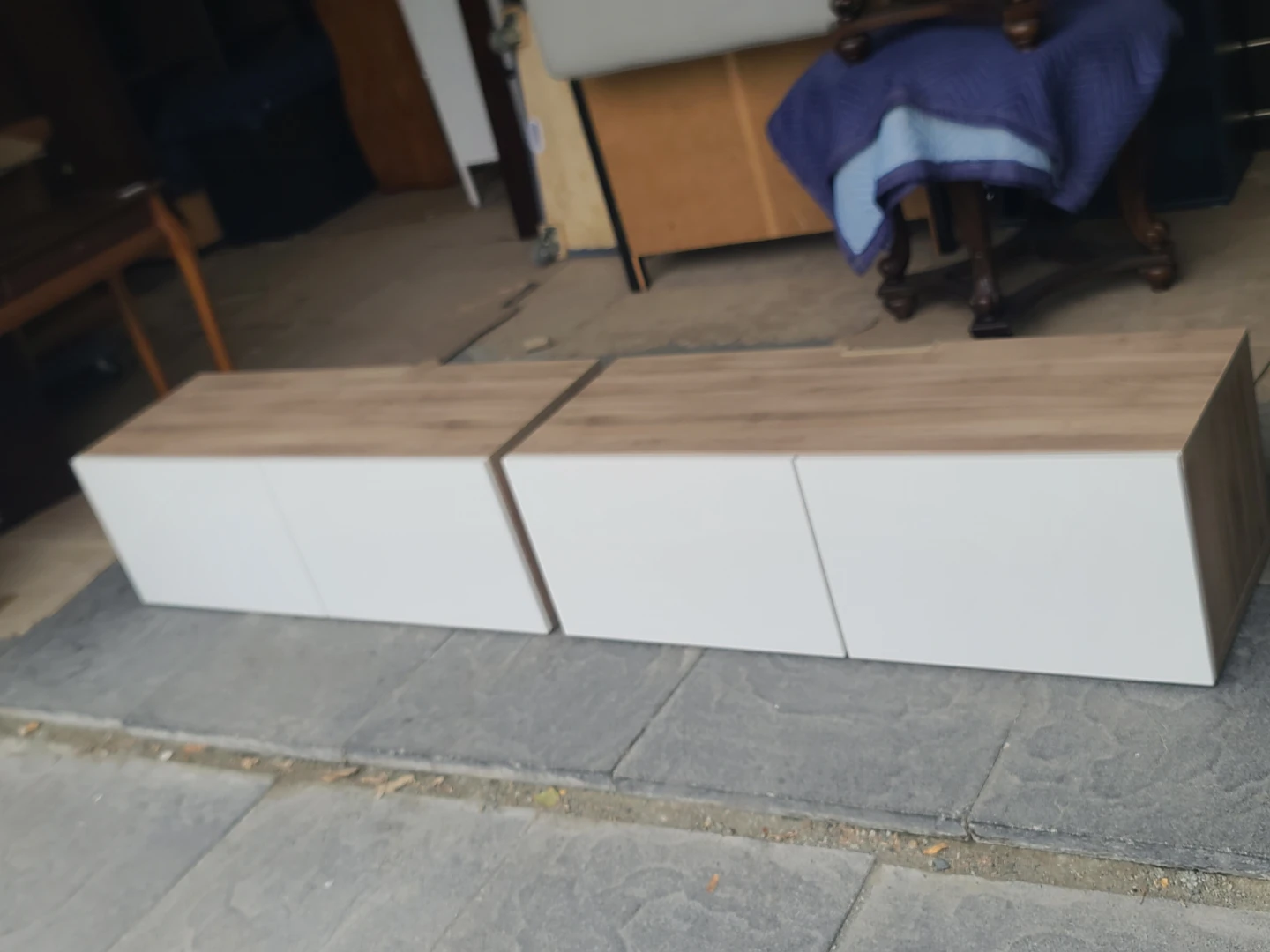 Pair of IKEA BESTA TV Stand with Four Doors