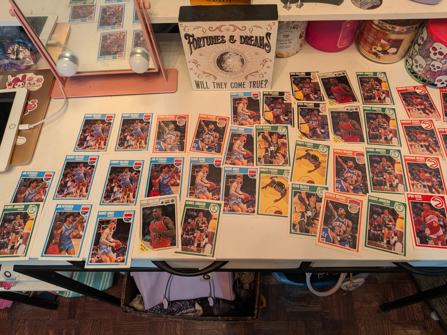 Collection of Vintage Fleer NBA Basketball Cards
