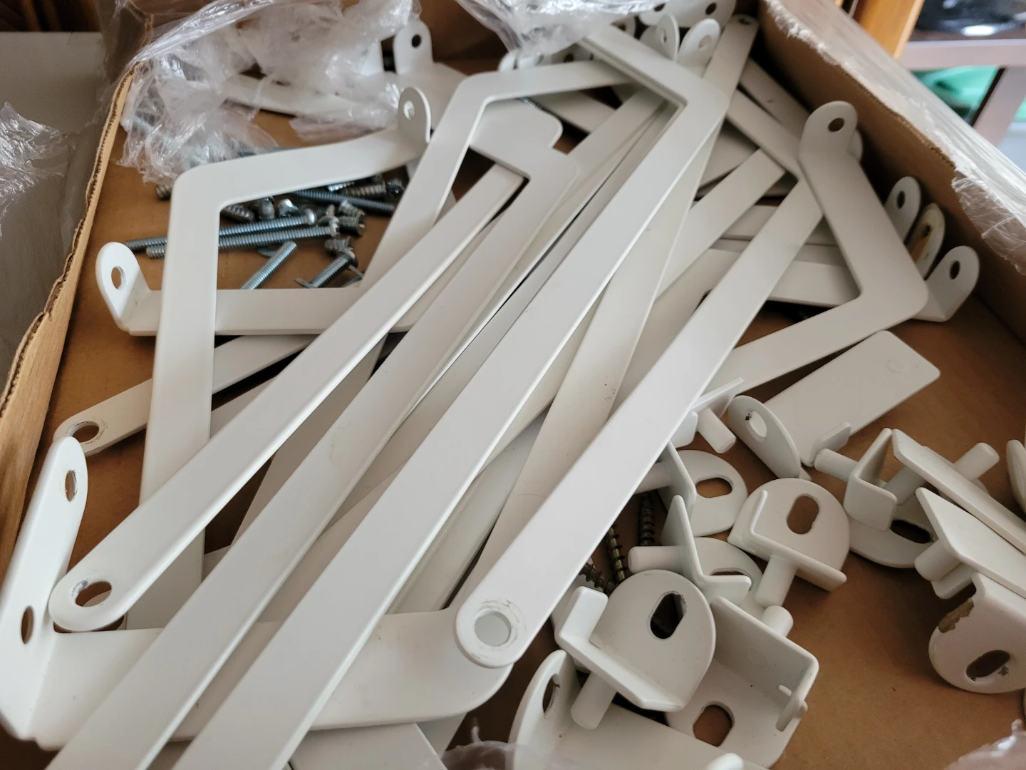 IKEA SVALNÄS Metal Shelf Brackets & Mounting Hardware Lot - photo 5