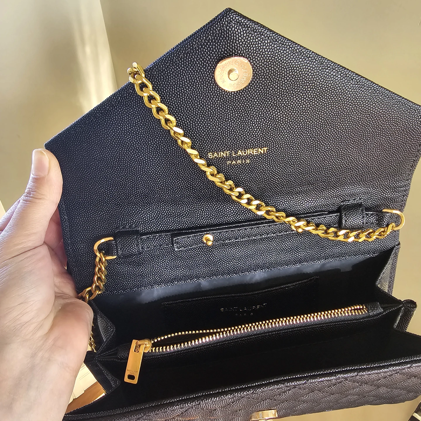 Saint Laurent Envelope Chain Wallet