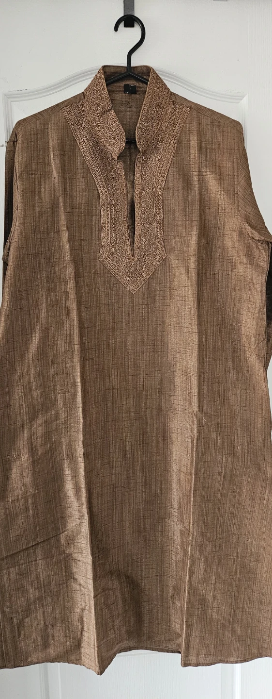 Brown Embroidered Kurta - Size 42 - photo 2