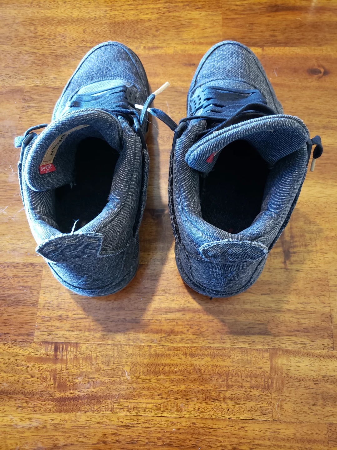 Nike Jordan 4 Retro Levi's Black Denim - photo 4