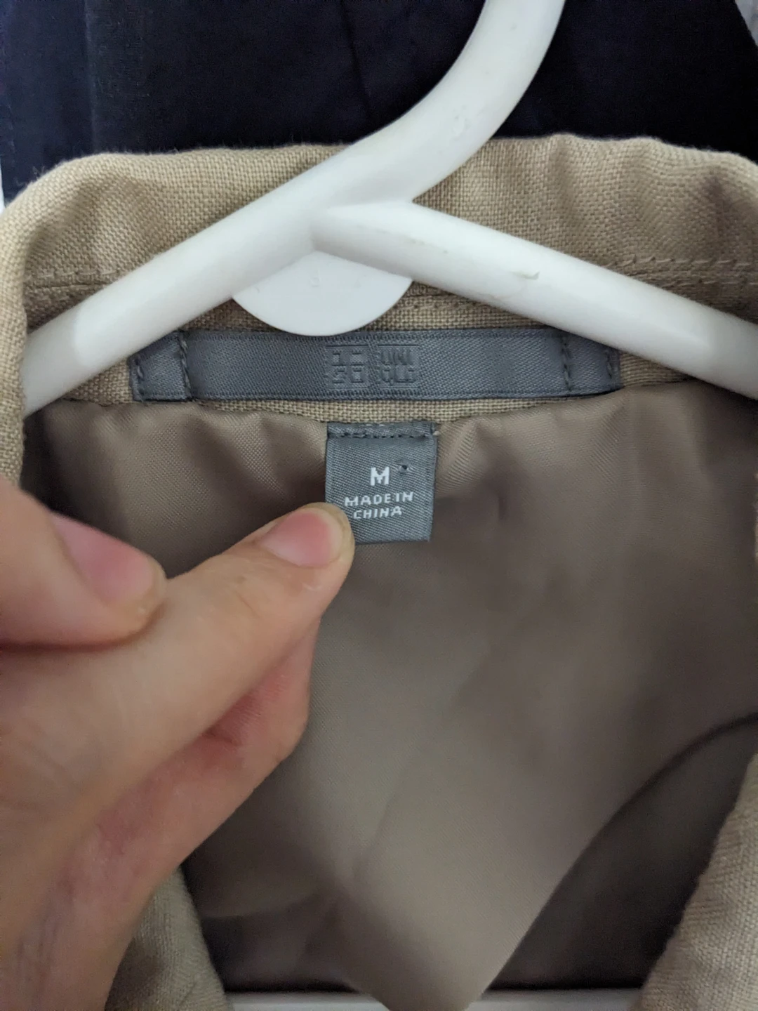 Uniqlo Double-Breasted Blazer Beige Medium - photo 4