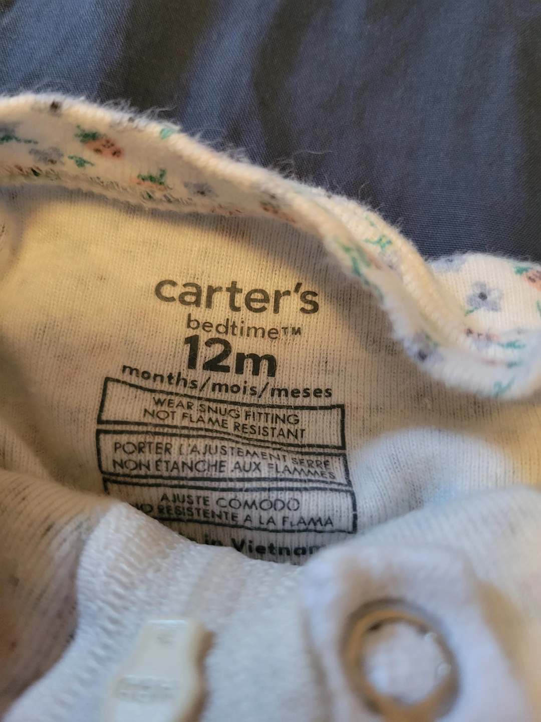 3 Carter's Sleepers 12m - photo 2
