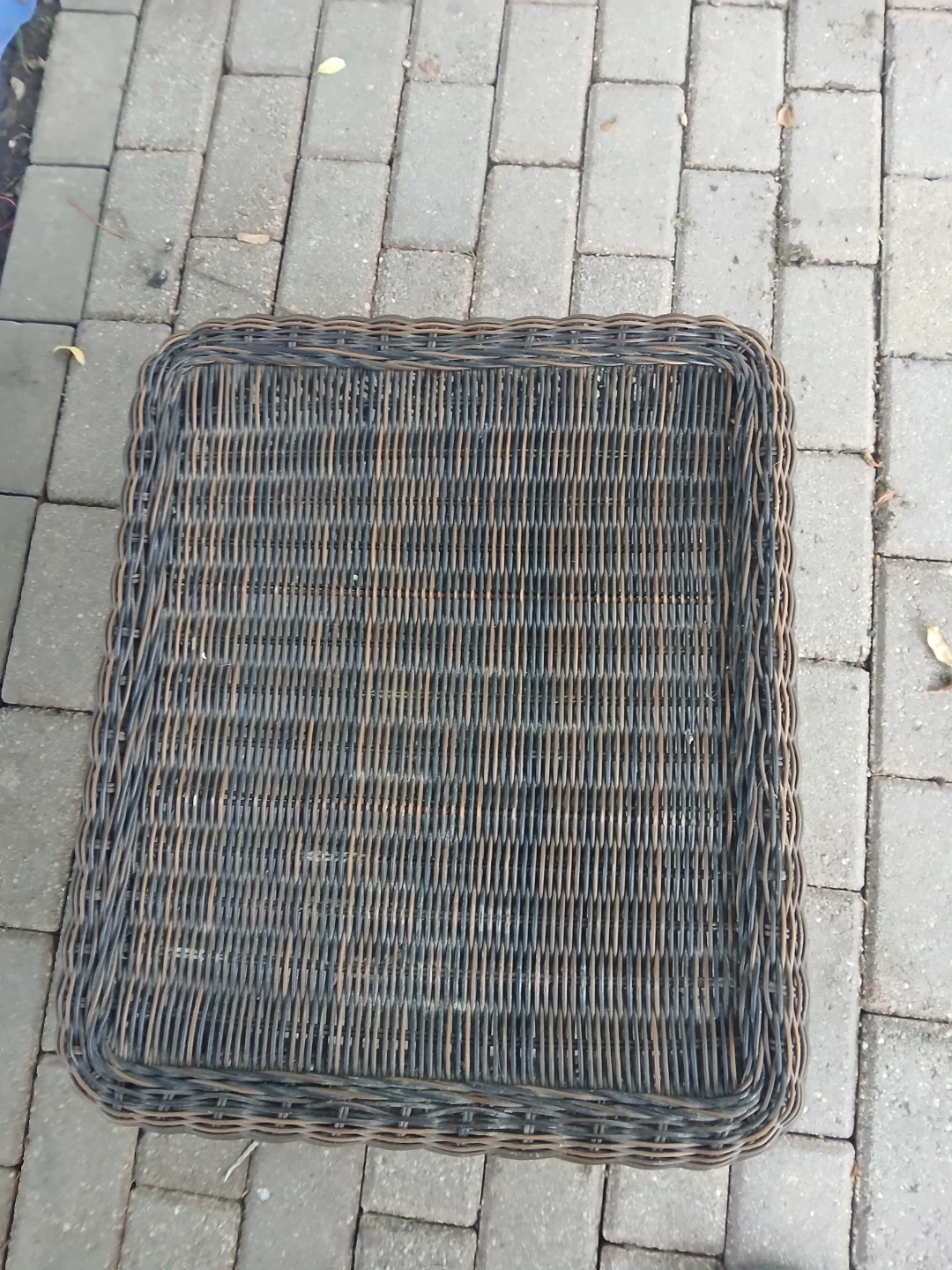 Wicker Outdoor Side Table