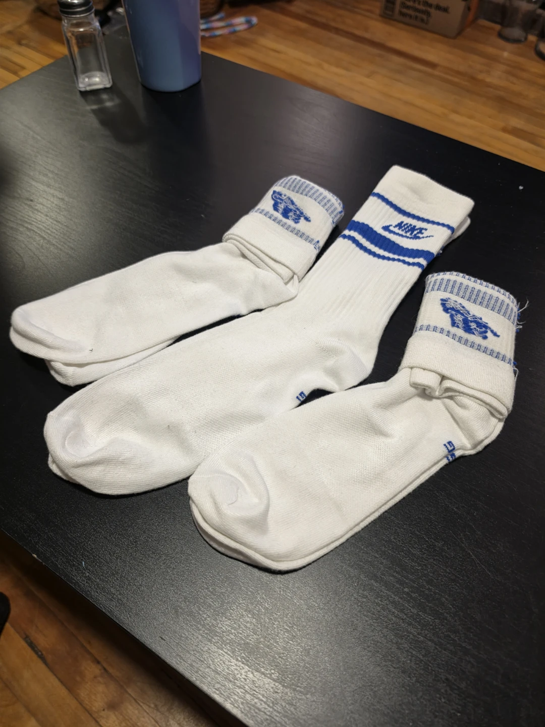 Nike Retro 3-Pack Crew Socks (White/Blue) - photo 2