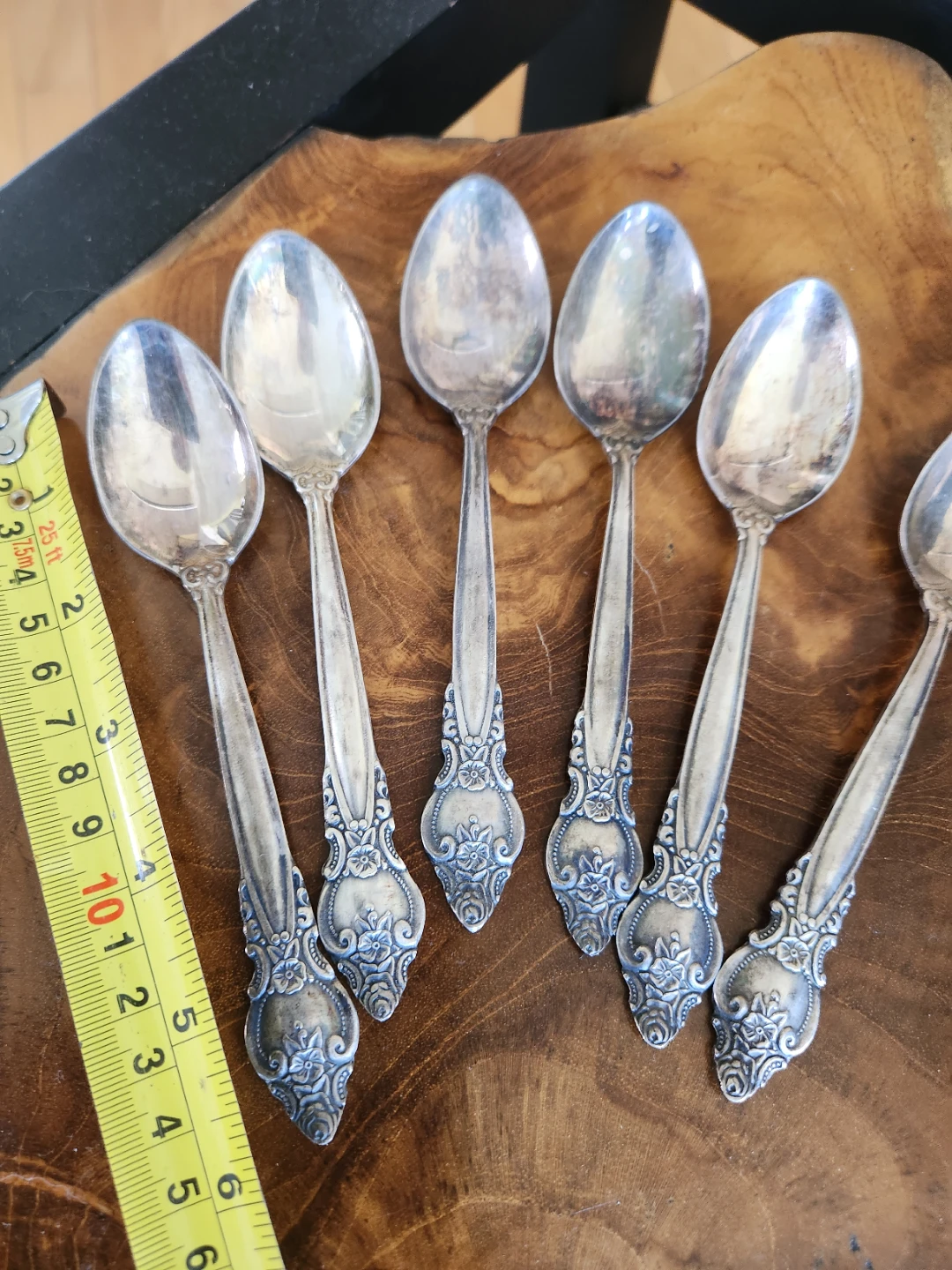 Set of 6 Vintage Silver Plated Spoons - photo 2